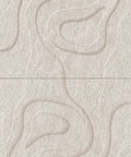 Waves Basin V 3D akoestisch wandpaneel van PET-vilt — kleur Beige