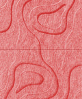 Waves Basin V 3D akoestisch wandpaneel van PET-vilt — kleur Burgundy