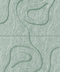 Waves Basin V 3D akoestisch wandpaneel van PET-vilt — kleur Sage Green