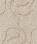 Waves Basin V 3D akoestisch wandpaneel van PET-vilt — kleur Sand