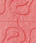 Waves Basin V 3D akoestisch wandpaneel van PET-vilt — kleur Burgundy