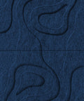 Waves Basin V 3D akoestisch wandpaneel van PET-vilt — kleur Navy