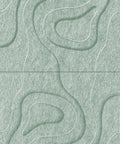 Waves Basin V 3D akoestisch wandpaneel van PET-vilt — kleur Sage Green