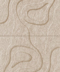 Waves Basin V 3D akoestisch wandpaneel van PET-vilt — kleur Sand