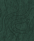Waves Basin V acoustic felt panel made of PET felt — color: Deep Green