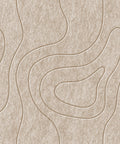 Waves Basin V acoustic felt panel made of PET felt — color: Sand