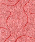 Waves Contour IV 3D akoestisch wandpaneel van PET-vilt — kleur Burgundy