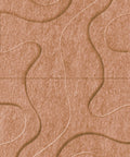 Waves Contour IV 3D akoestisch wandpaneel van PET-vilt — kleur Cognac