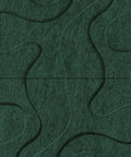 Waves Contour IV 3D akoestisch wandpaneel van PET-vilt — kleur Deep Green