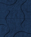 Waves Contour IV 3D akoestisch wandpaneel van PET-vilt — kleur Navy