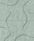 Waves Contour IV 3D akoestisch wandpaneel van PET-vilt — kleur Sage Green