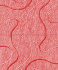 Waves Contour IV 3D akoestisch wandpaneel van PET-vilt — kleur Burgundy