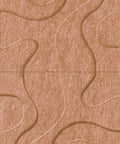 Waves Contour IV 3D akoestisch wandpaneel van PET-vilt — kleur Cognac