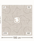 Waves Contour IV akoestisch wandpaneel in vier draaistanden, PET-vilt in beige