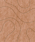 Waves Contour IV Akustikfilzplatte von PET-Filz Farbe Cognac