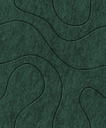 Waves Contour IV Akustikfilzplatte von PET-Filz Farbe Deep Green