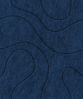 Waves Contour IV Akustikfilzplatte von PET-Filz Farbe: Navy