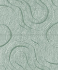 Waves Current VII 3D akoestisch wandpaneel van PET-vilt — kleur Sage Green