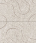 Waves Current VII 3D akoestisch wandpaneel van PET-vilt — kleur Beige