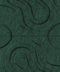 Waves Current VII 3D akoestisch wandpaneel van PET-vilt — kleur Deep Green