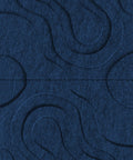 Waves Current VII 3D akoestisch wandpaneel van PET-vilt — kleur Navy