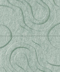 Waves Current VII 3D akoestisch wandpaneel van PET-vilt — kleur Sage Green