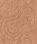 Waves Current VII akoestisch viltpaneel van PET-vilt — kleur Cognac