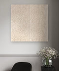 Waves Current VII akoestische wandpanelen — sfeerimpressie klassiek interieur (Sand)