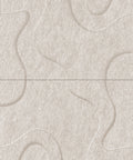 Waves Drift VI 3D akoestisch wandpaneel van PET-vilt — kleur Beige