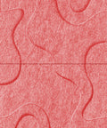 Waves Drift VI 3D akoestisch wandpaneel van PET-vilt — kleur Burgundy