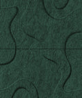 Waves Drift VI 3D akoestisch wandpaneel van PET-vilt — kleur Deep Green