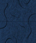 Waves Drift VI 3D akoestisch wandpaneel van PET-vilt — kleur Navy