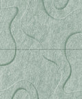 Waves Drift VI 3D akoestisch wandpaneel van PET-vilt — kleur Sage Green