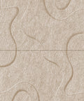 Waves Drift VI 3D akoestisch wandpaneel van PET-vilt — kleur Sand