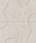 Waves Drift VI 3D akoestisch wandpaneel van PET-vilt — kleur Beige