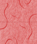 Waves Drift VI 3D akoestisch wandpaneel van PET-vilt — kleur Burgundy
