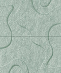 Waves Drift VI 3D akoestisch wandpaneel van PET-vilt — kleur Sage Green