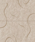 Waves Drift VI 3D akoestisch wandpaneel van PET-vilt — kleur Sand
