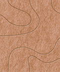 Waves Drift VI acoustic felt panel made of PET felt — Cognac color