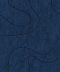Waves Drift VI acoustic felt panel made of PET felt — Navy