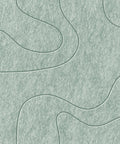 Waves Drift VI acoustic felt panel made of PET felt — color: Sage Green