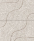 Waves Lagoon II 3D akoestisch wandpaneel van PET-vilt — kleur Beige