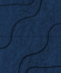Waves Lagoon II 3D akoestisch wandpaneel van PET-vilt — kleur Navy