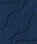 Waves Lagoon II 3D akoestisch wandpaneel van PET-vilt — kleur Navy