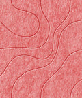 Waves Lagoon II akoestisch viltpaneel van PET-vilt — kleur Burgundy