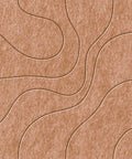 Waves Lagoon II akoestisch viltpaneel van PET-vilt — kleur Cognac