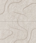 Waves Relief VIII 3D akoestisch wandpaneel van PET-vilt — kleur Beige