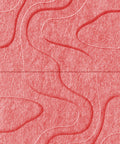 Waves Relief VIII 3D akoestisch wandpaneel van PET-vilt — kleur Burgundy