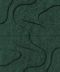 Waves Relief VIII 3D akoestisch wandpaneel van PET-vilt — kleur Deep Green