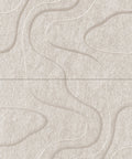 Waves Relief VIII 3D akoestisch wandpaneel van PET-vilt — kleur Beige